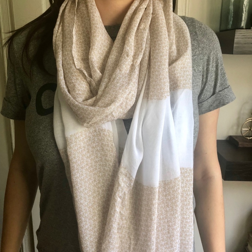 Michael Kors MK monogram scarf wrap
